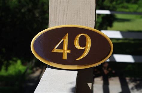 Custom Engraved House number Sign - Address Signs made to order – The Carving Company