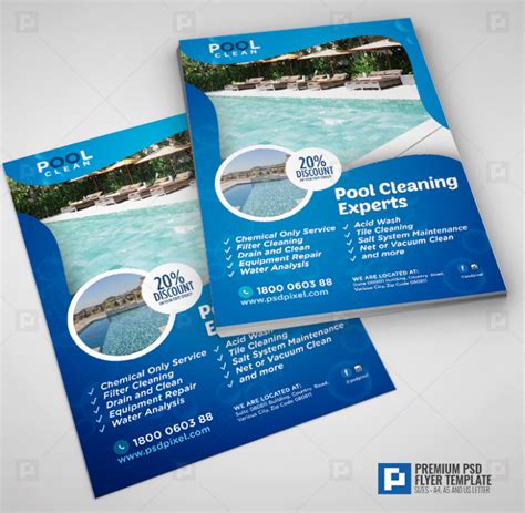 Pool Cleaning Flyer - PSDPixel