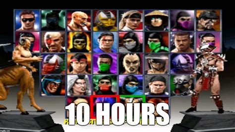 Mortal Kombat Trilogy Character Select Screen