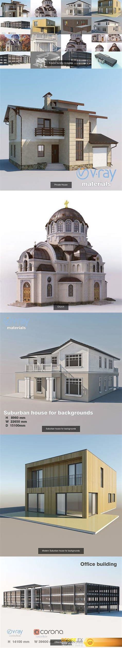 Desire FX 3d models | Cgtrader – Exterior bundle 3D Model Collection