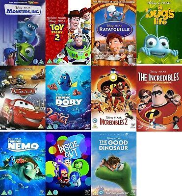 Walt Disney / Pixar DVD Film Movie Classics Multi Buy Discount Family ...