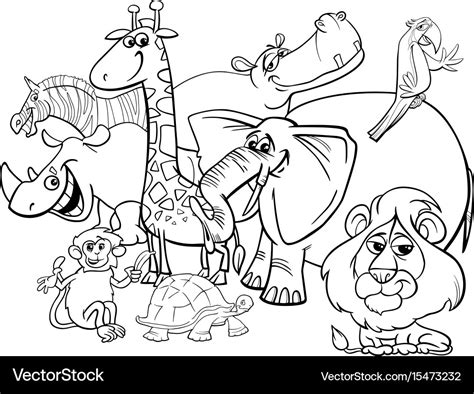 Cartoon Animals Coloring Pages