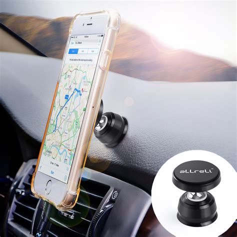 Magnetic Phone Mount, Universal Car Phone Holder, Car Phone Mount Metal Stand for iPhone Xs/X/8/ ...