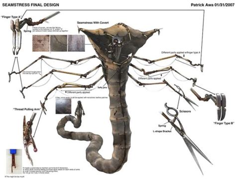 Seamstress | Villains Wiki | Fandom | Seamstress, Nine animated movie, Monster concept art