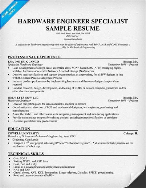 Pcb Designer Resume Sample