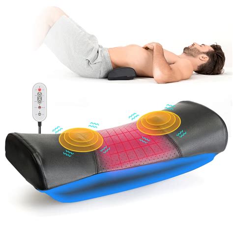 Electric Lumbar Massager Waist Back Pain Support Stretcher Traction ...