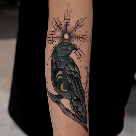 Amazing Nordic Raven Tattoo Designs and Meanings Inspired by Vikings ...