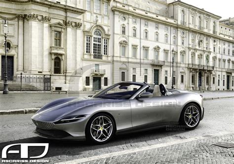 Ascariss Design: Ferrari Roma convertible 3/4 view