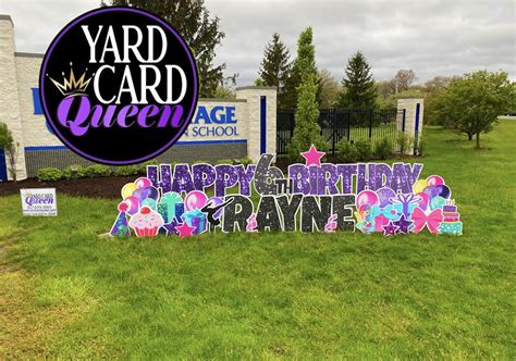 Birthday Celebration Yard Sign Rental | Custom Yard Sign | Indianapolis, IN