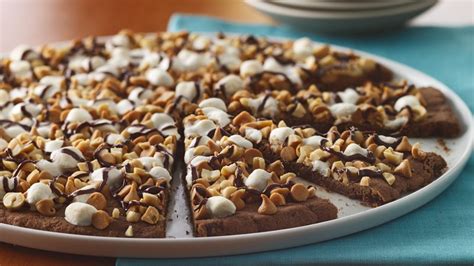 Chocolate Peanut Butter Cookie Pizza Recipe - BettyCrocker.com