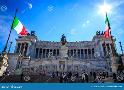 Altare della Patria , Rome editorial image. Image of piazza - 106254405