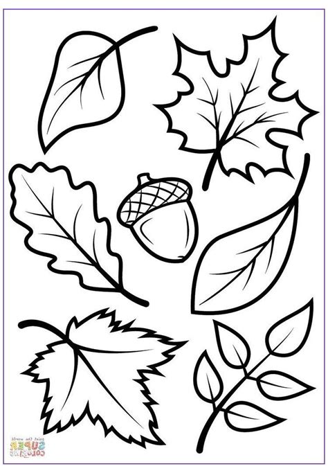 Glory Fall Leaves Coloring Pages Pdf Free Printable Routine Cards