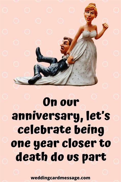 53 Funny Wedding Anniversary Quotes and Sayings - Wedding Card Message