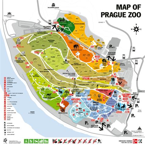 Prague Zoo map