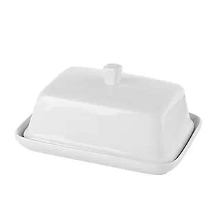 Lakeland White Porcelain Butter Dish | Lakeland