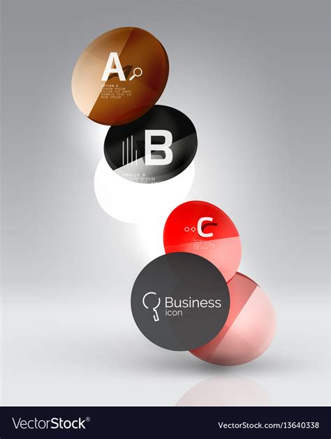 Circle banner template Royalty Free Vector Image