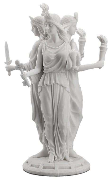 Buy Hecate Greek Goddess of Magic & Witchcraft Statue Sculpture White Finish Online at ...