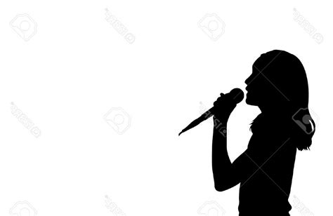 Singer Silhouette Vector at Vectorified.com | Collection of Singer ...