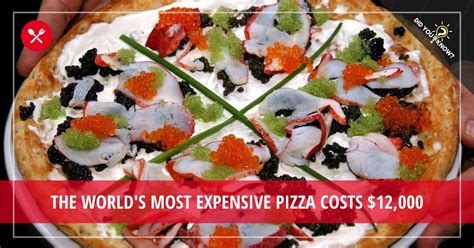 The Most Expensive Pizza Ever - Did You Know?