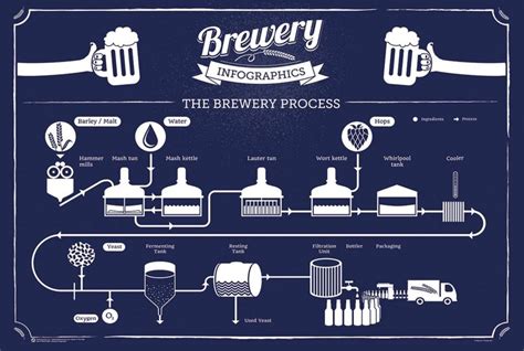 Brewing Process Infographic Poster | Homebrew Finds