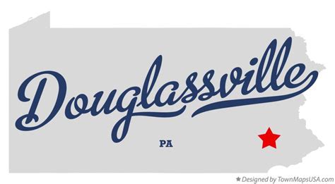 Map of Douglassville, PA, Pennsylvania