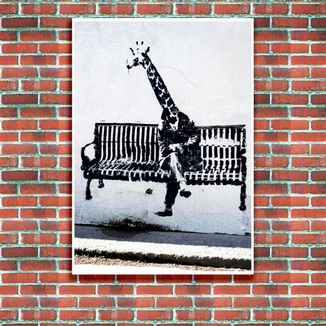 Banksy - Business Giraffe | Street Art Poster | Just Posters