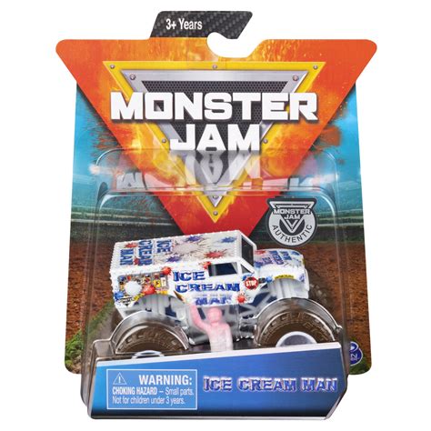 Monster Jam Official Ice Cream Man Monster Truck Die-Cast Vehicle Arena ...