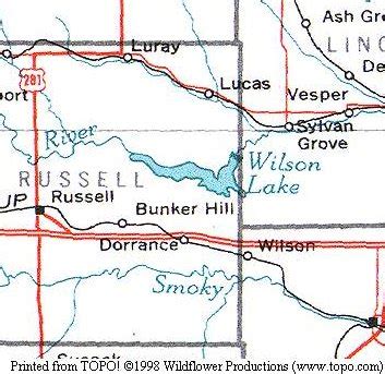 Lakehouse.com - Kansas Lake Property - Wilson Lake Map