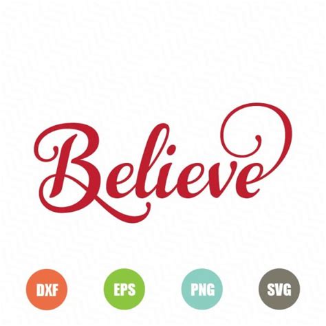 Free Believe SVG – TopFreeDesigns