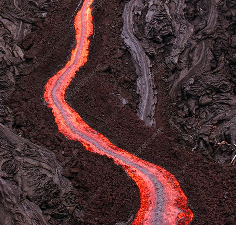 Aa Lava Flow - Stock Image - E390/0423 - Science Photo Library