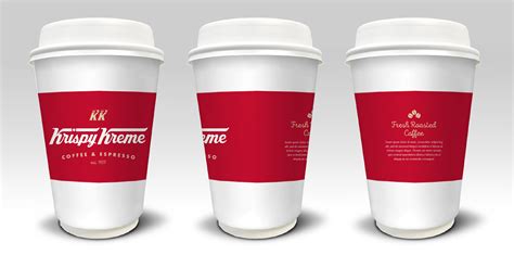 Krispy Kreme coffee cup design on Behance