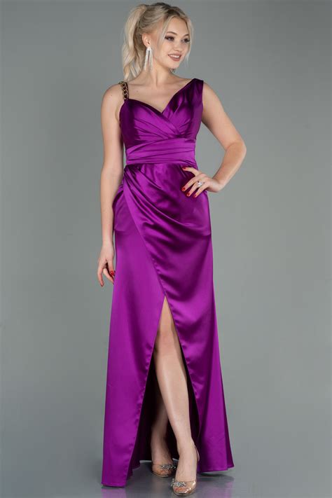 Long Emerald Green Satin Evening Dress ABU2771 | Abiyefon.com