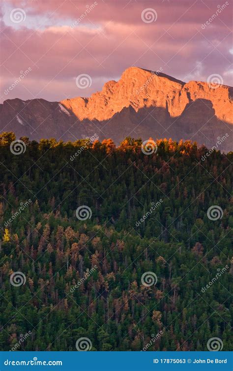 Fall Sunrise Over the Rocky Mountains Stock Image - Image of light, geology: 17875063