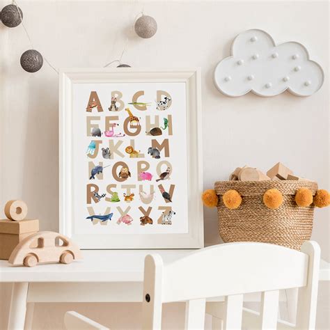 Animal Alphabet Nursery Decor By Little Doodle