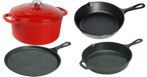 Lodge 5-Piece Seasoned & Enameled Cast Iron Cookware Set Just $59.64 Shipped (Regularly $80)