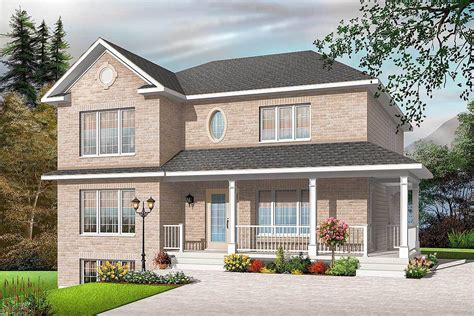 Traditional Style Triplex Multi-Family House Plan - 21868DR ...