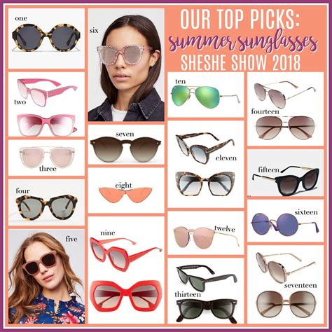 Best Sunglasses For Your Face Shape | Weekend Wanderings - SheShe Show