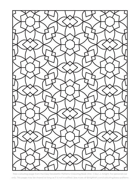 Free Pattern Design Coloring Pages