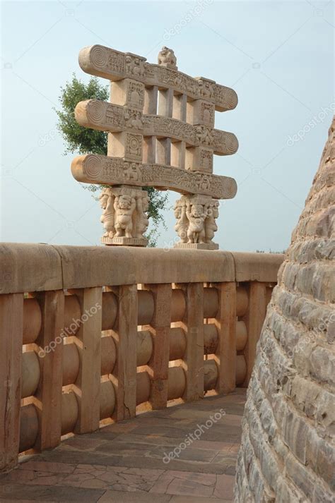 Inside Great Stupa at Sanchi — Stock Photo © kaetana #1168160