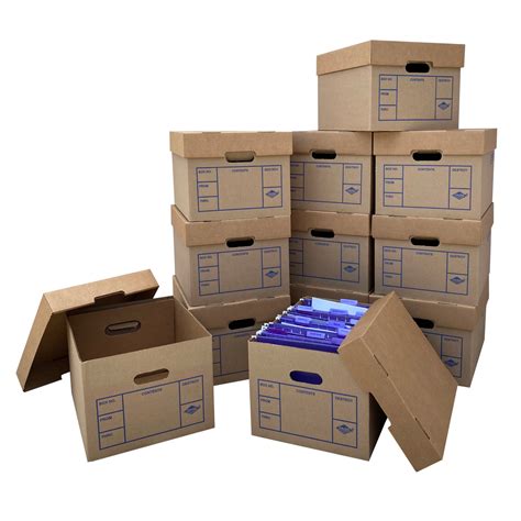 uBoxes Office Moving Storage Boxes (12 Pk) Miracle File Moving Boxes 15x12x10 - Walmart.com ...