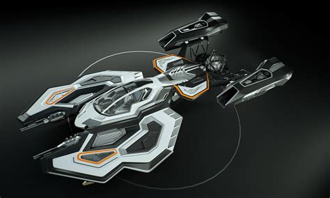 Spaceship 3D concept design 3D Model animated rigged .max - CGTrader.com