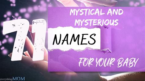 71 Mystical and Mysterious Names For Your Baby - YouTube