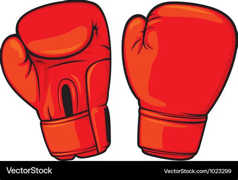 Red boxing gloves Royalty Free Vector Image - VectorStock