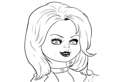 Tiffany from Chucky coloring page - Download, Print or Color Online for Free