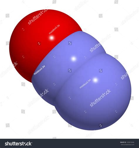 Nitrous Oxide (N2o, Laughing Gas, Sweet Air) Molecule, Chemical ...