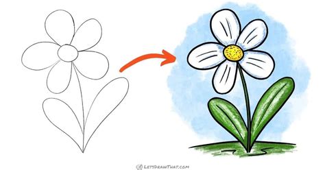 How To Draw Easy Flowers Step By Step For Kids