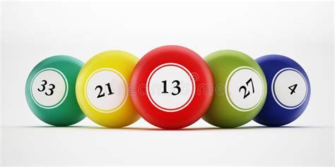 Bingo Balls with Generic Numbers. 3D Illustration Stock Illustration ...