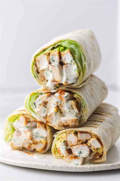 Grilled Chicken Wraps - Little Sunny Kitchen