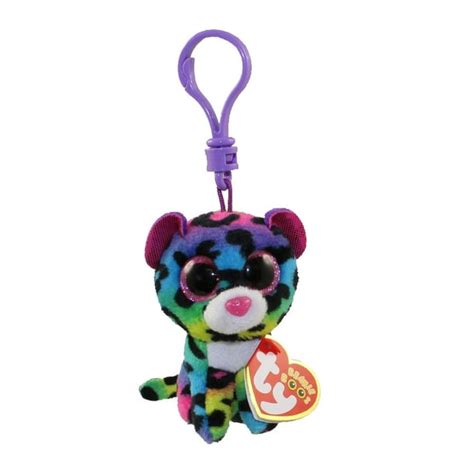 TY Beanie Boos - DOTTY the Rainbow Leopard (Glitter Eyes) (Plastic Key Clip - 3 inch) - Walmart ...