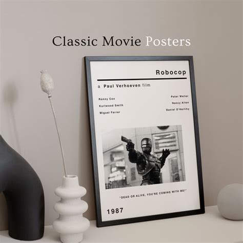 Robocop Movie Poster - Vintage Style | Cult Classic Print – The Rustic Dish Ltd®